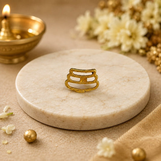 Tripundra Tilak Stamp for forehead tilak, ideal for Shiva devotees and ritual use