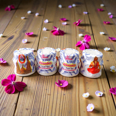 Shree Kashi Chandan Paste Tika White 30gm | Tilak, Puja & Havan Rituals