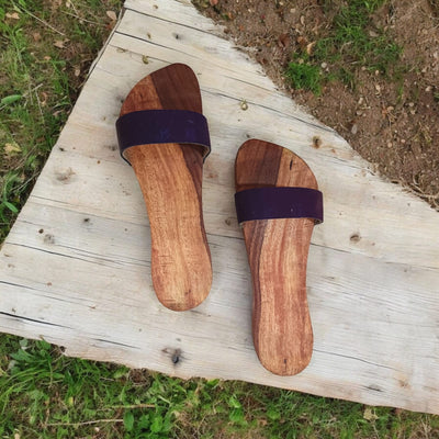 Wooden Charan Paduka | Traditional Khadau Slippers for Spiritual Wear – Timeshopee