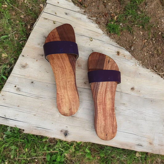 Wooden Charan Paduka | Traditional Khadau Slippers for Spiritual Wear – Timeshopee