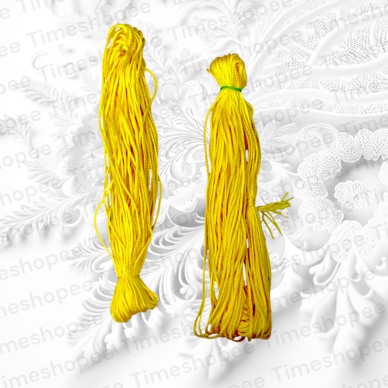 Yellow Satin Thread for Taweez | Peela Dhaga | Set of 2 Rolls