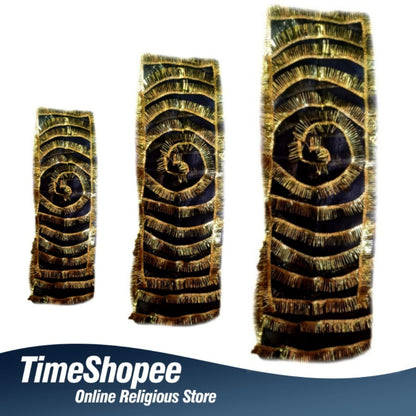 A black chunri available in 3 sizes, traditionally used to adorn Maa Kaali, Bhairav, or Shani Dev idols during religious rituals, symbolizing protection and strength.