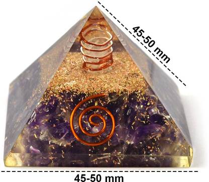 Amethyst Orgone Pyramid Lab Certified for Healing Energy & Vastu Balance
