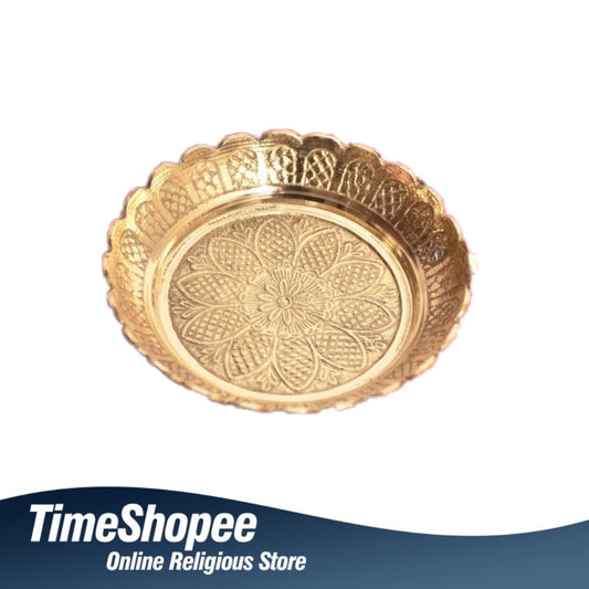 Brass Pooja Plate | Brass Plate For Temple Use | Timeshopee