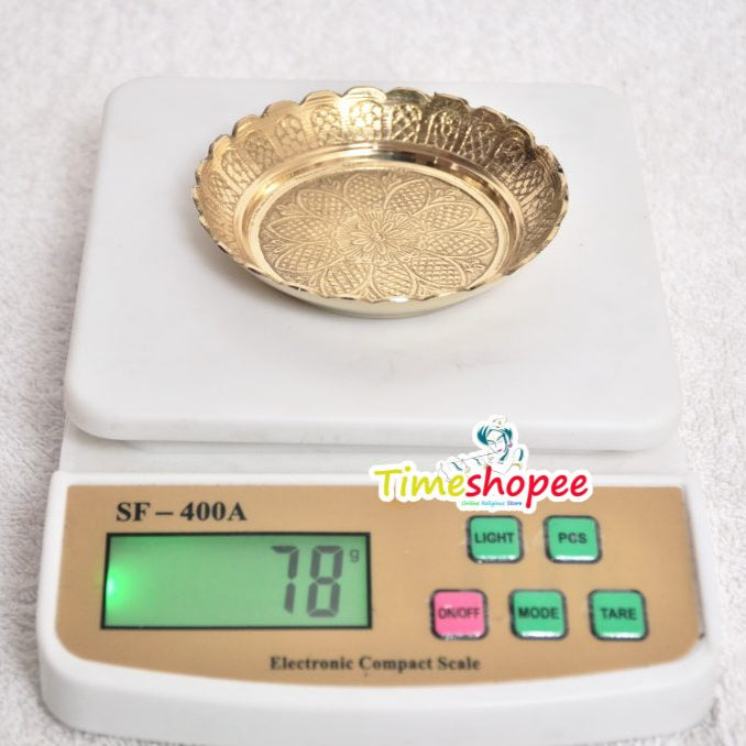 Brass Pooja Plate | Brass Plate For Temple Use | Timeshopee