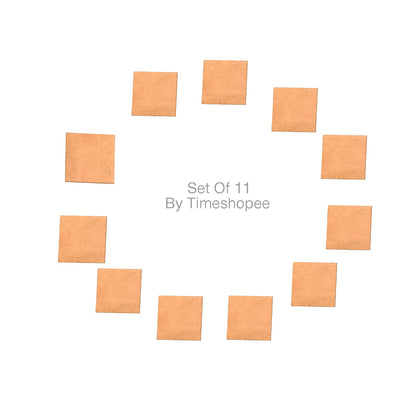 Copper Square Piece | Set of 11 | Copper Patra | Timeshopee