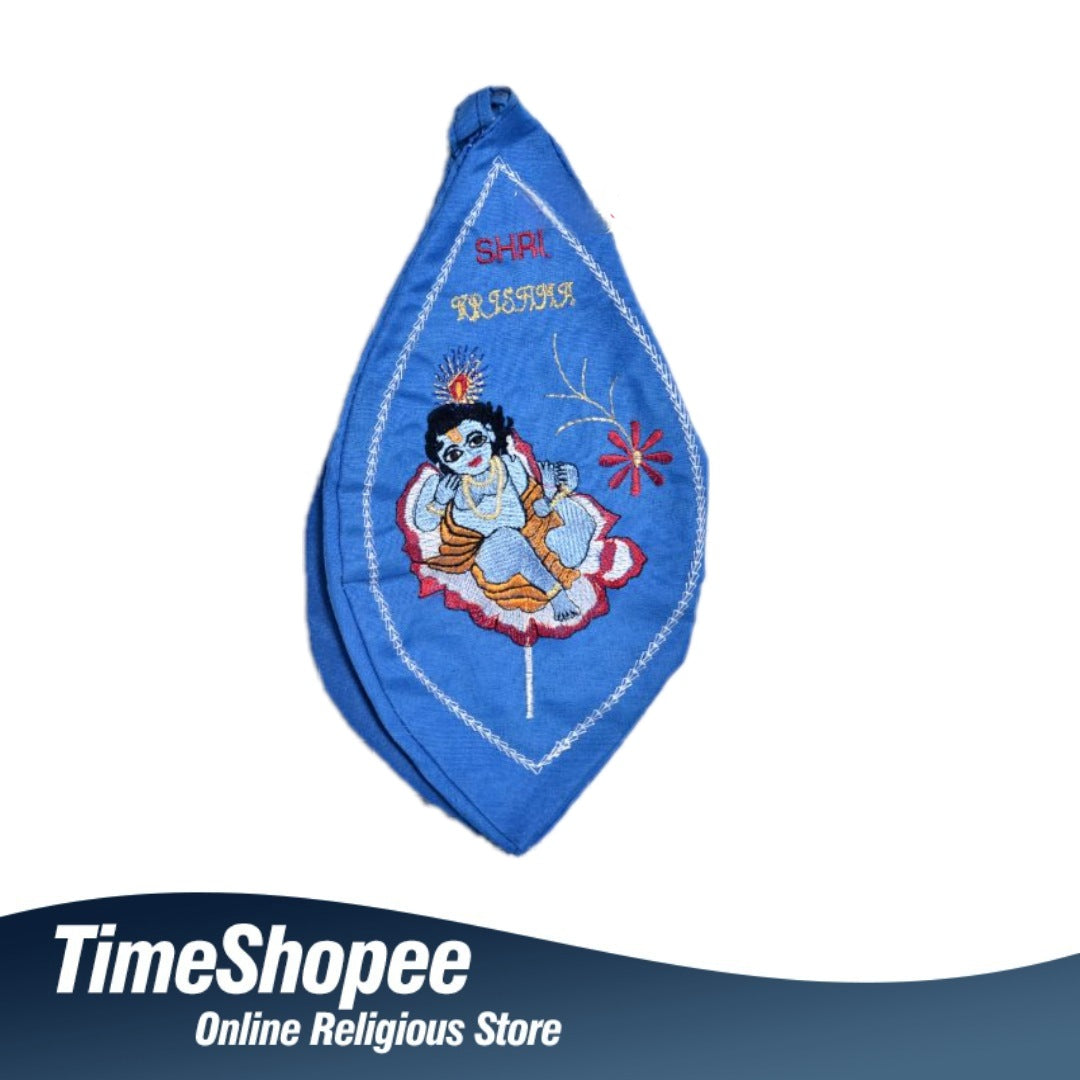 Laddu Gopal Gaumukhi Bag with Jaap Mala Holder from Timeshopee