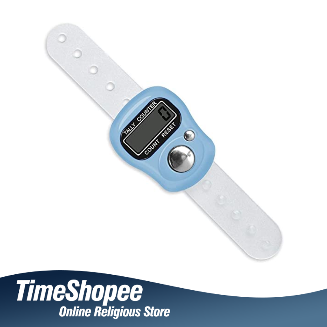 Mantra Counter Electronic Tally Counter with Finger Strap by Timeshopee