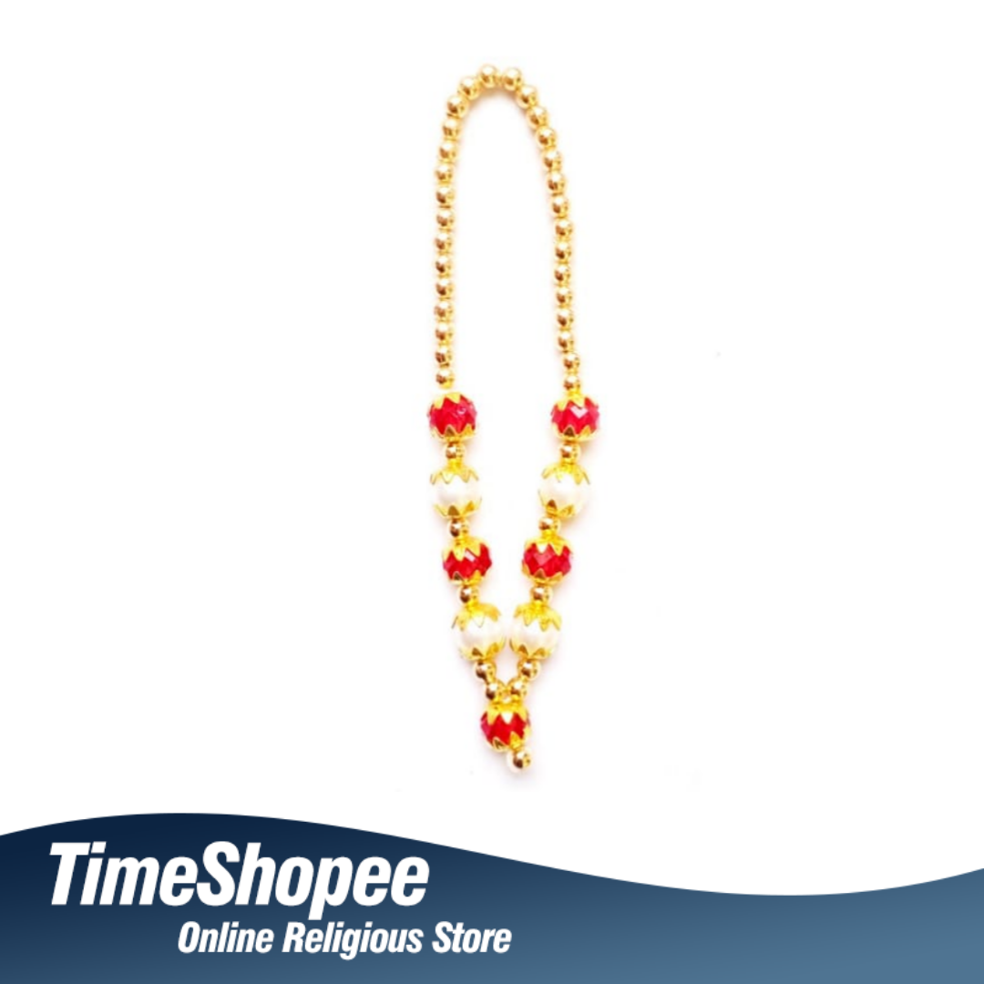 Moti Mala for Temple Use | Colorful Beads | Timeshopee