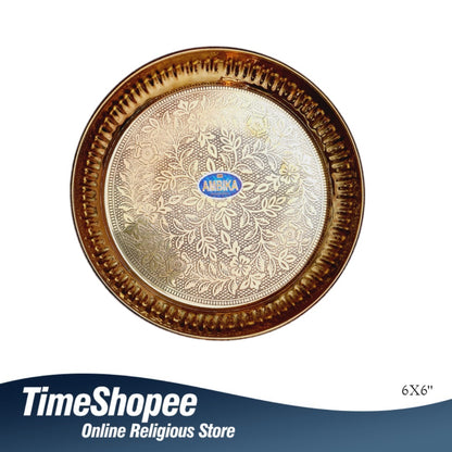 Akhand Jyot Extra Large Brass Diya | With Plate | Spiritual Pooja Light – Timeshopee