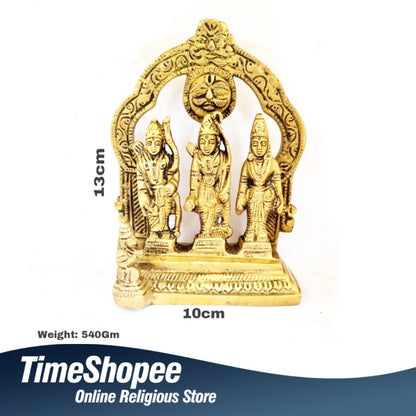Brass Ram Darbar Murti – Shri Ram Parivar Brass Idol for Home