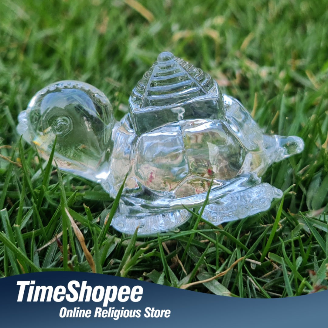 Crystal Shree Yantra on Tortoise | Lab Certified Spiritual Energy – Timeshopee