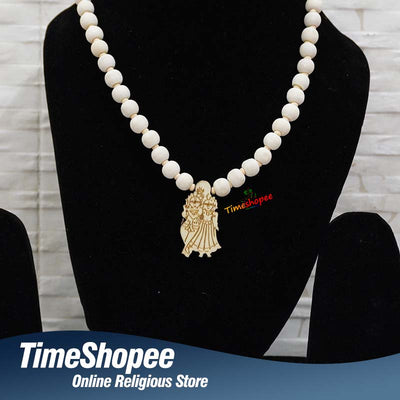 Tulsi Mala with Radha Krishna Pendant 100% Organic – Timeshopee