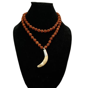 C Shape In Rudraksha Mala